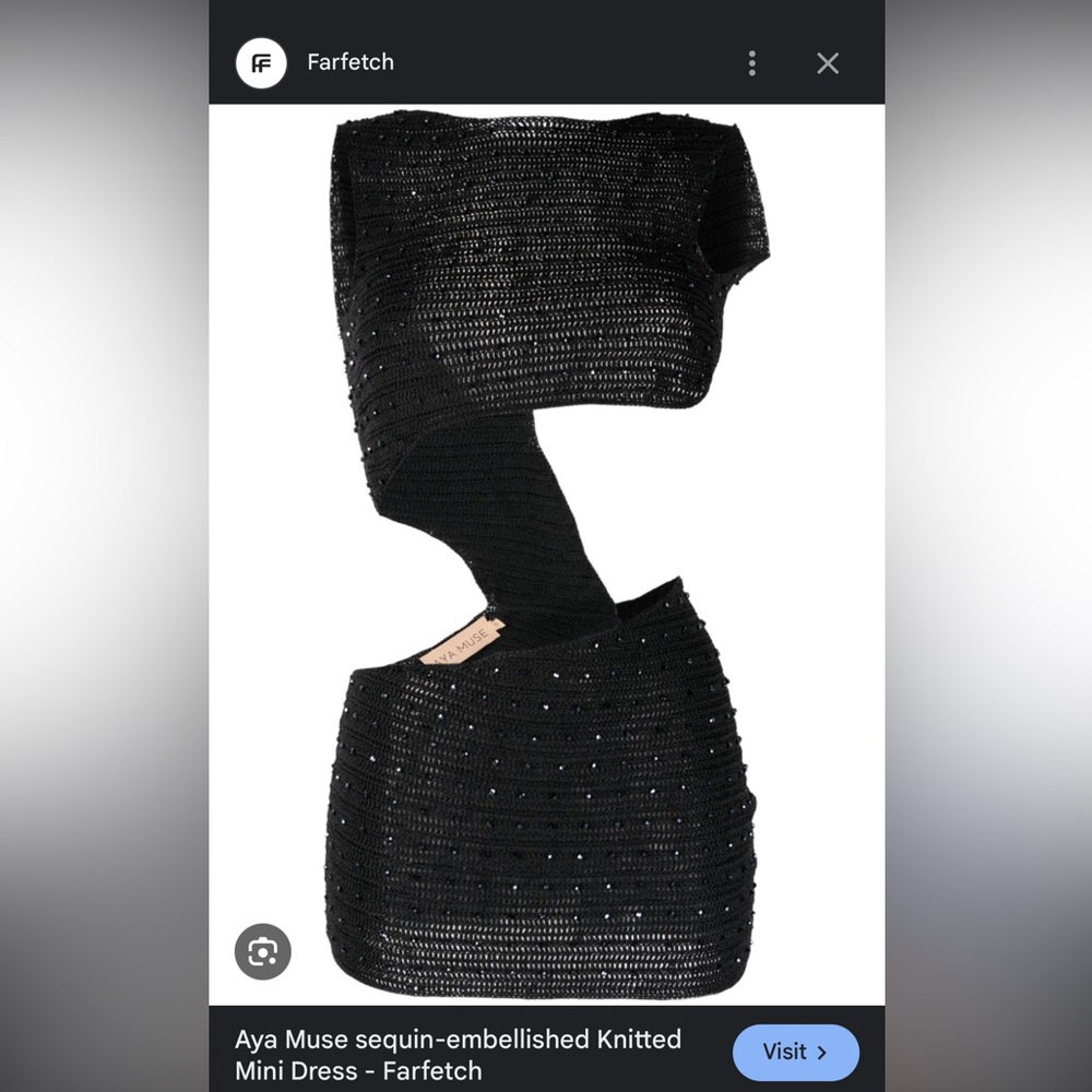 Aya Muse Sequin Embellished Mini Dress